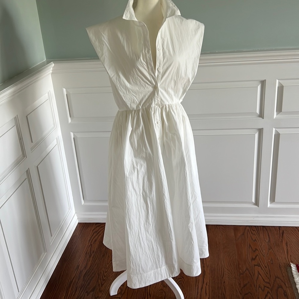 NWT CO Essentials sleeveless cotton shirtdress